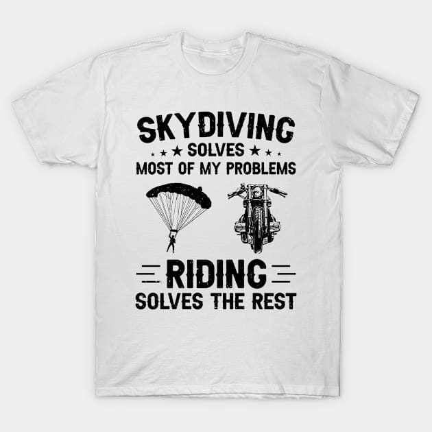 Skydiving and motorcycling T-Shirt by sudiptochy29